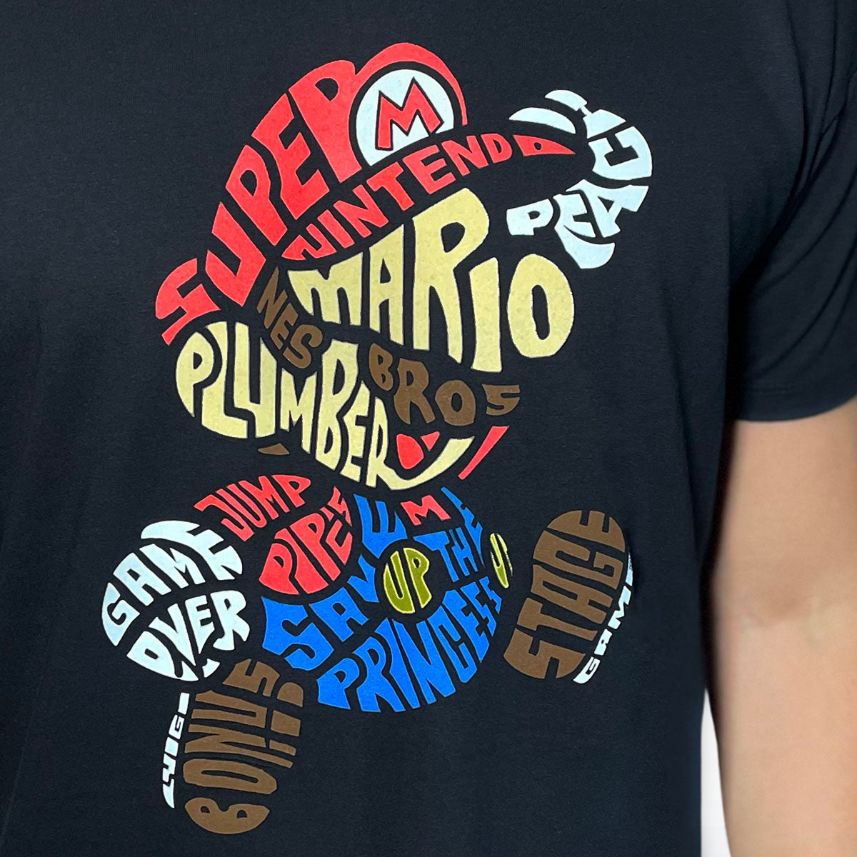 T-Shirt noir Mario Bros