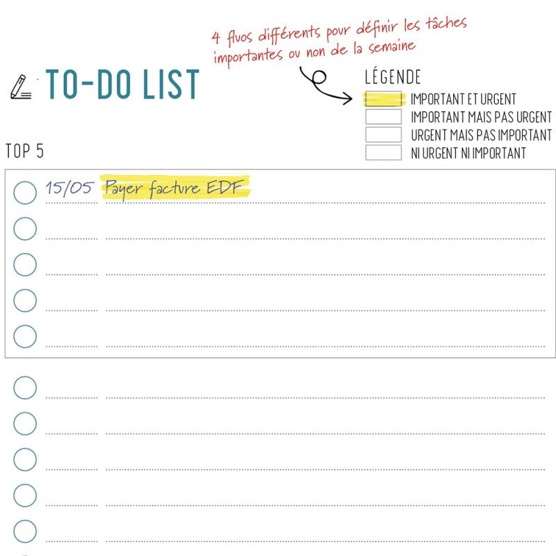 BLOC NOTES - TO DO LIST