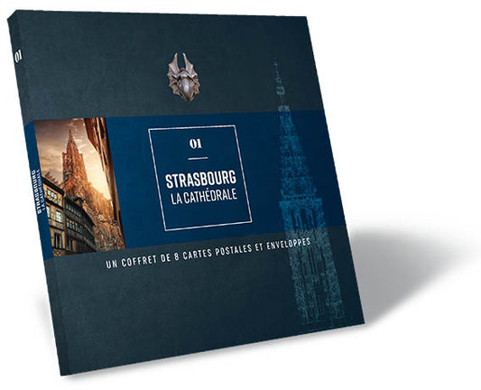 Coffret de 8 cartes postales "Cathédrale de Strasbourg"