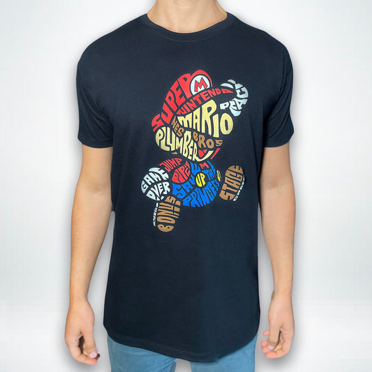 T-Shirt noir Mario Bros